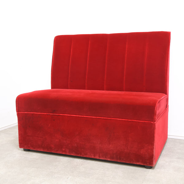 レトロなボックスソファ 2人掛け（ラウンジ・純喫茶）⑥