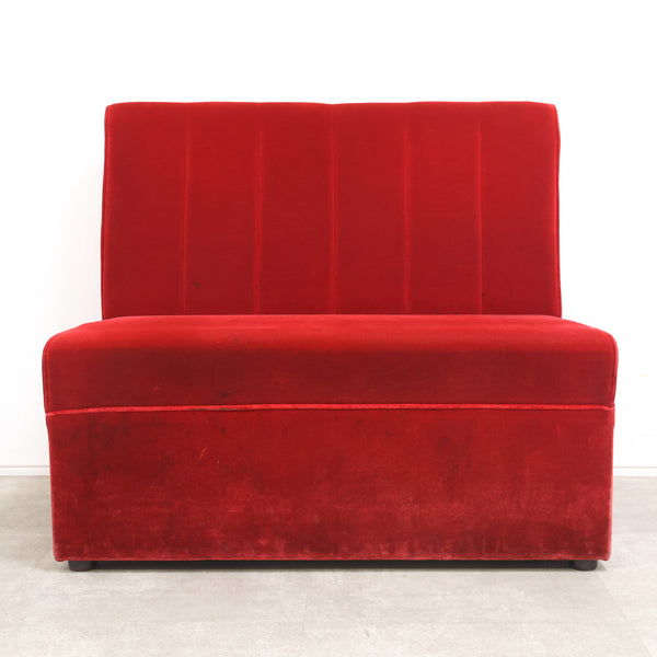 レトロなボックスソファ 2人掛け（ラウンジ・純喫茶）⑥