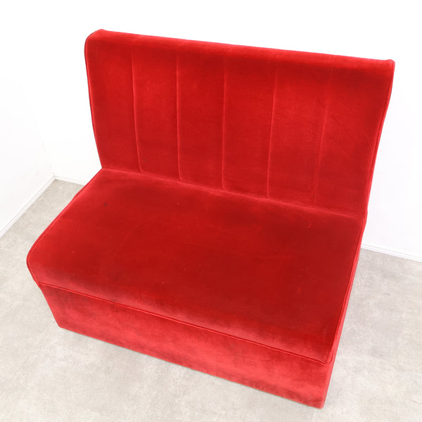 レトロなボックスソファ 2人掛け（ラウンジ・純喫茶）⑥