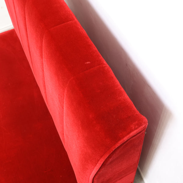 レトロなボックスソファ 2人掛け（ラウンジ・純喫茶）⑥