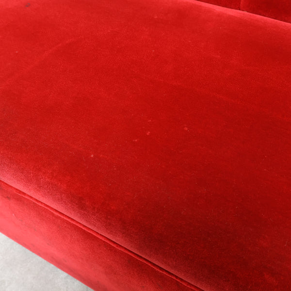 レトロなボックスソファ 2人掛け（ラウンジ・純喫茶）⑥