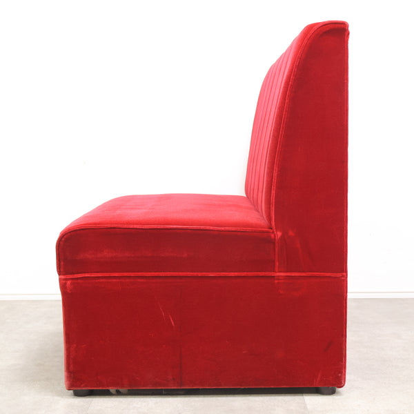 レトロなボックスソファ 2人掛け（ラウンジ・純喫茶）⑥