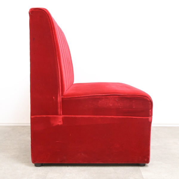 レトロなボックスソファ 2人掛け（ラウンジ・純喫茶）⑥