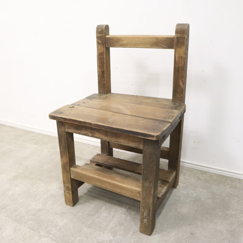 古い木製椅子・キッズチェア No.2