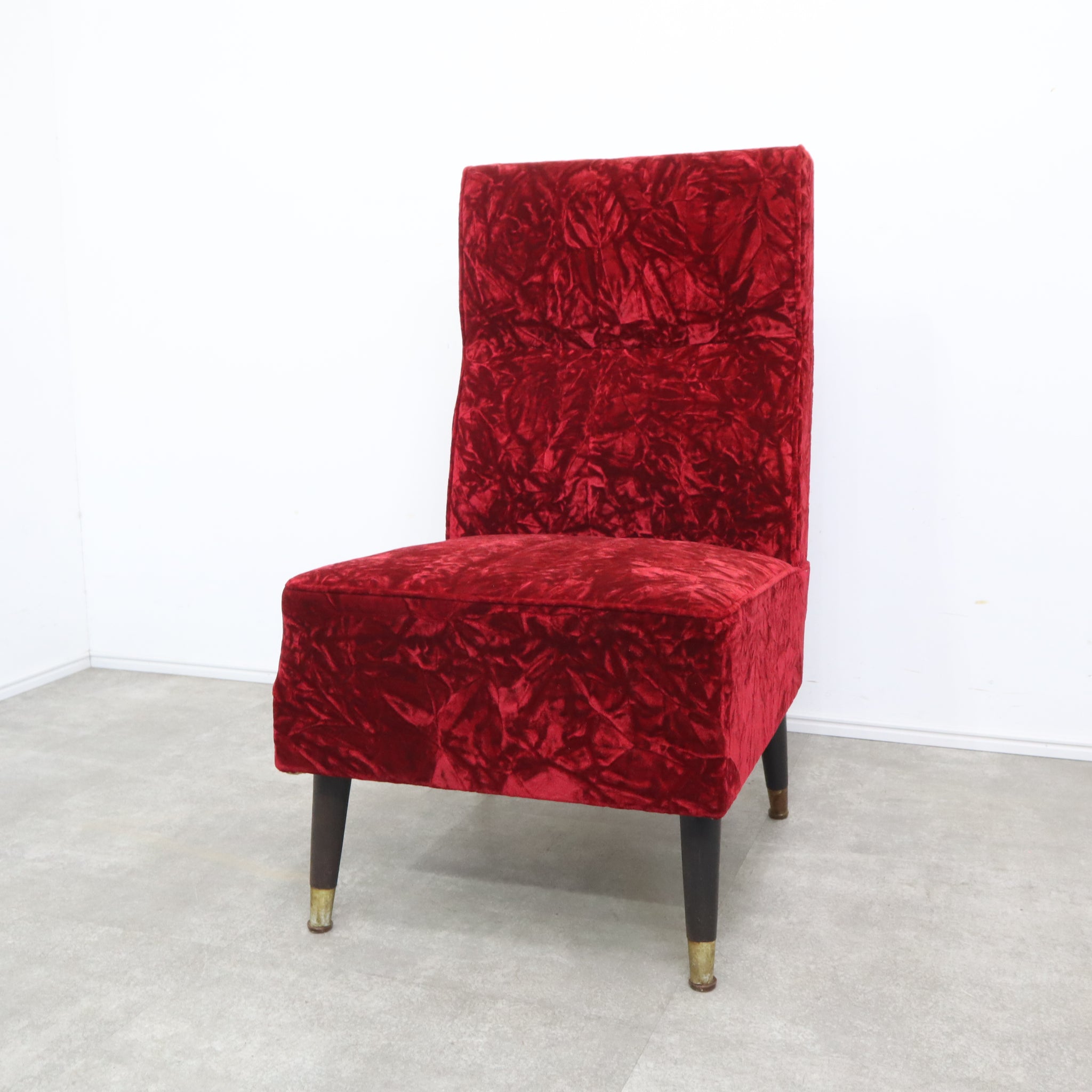 昭和レトロ ワインレッド色 民芸風 2人掛けソファー 昭和レトロの通販なら