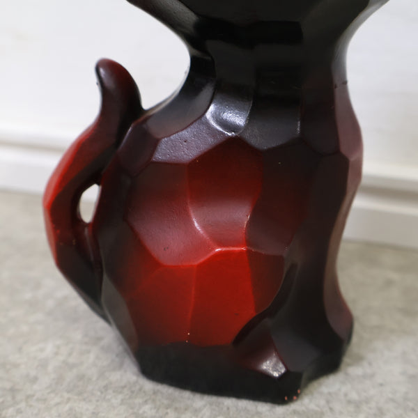 木彫りの猫の貯金箱