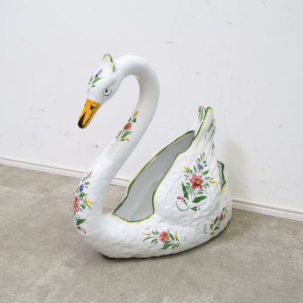 白鳥の大きな花瓶・フラワーベース