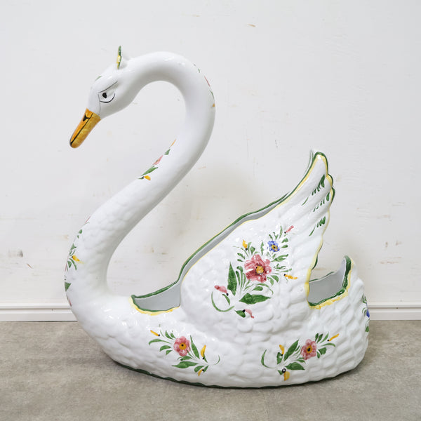 白鳥の大きな花瓶・フラワーベース