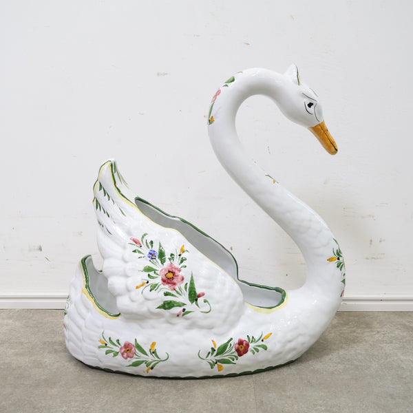 白鳥の大きな花瓶・フラワーベース