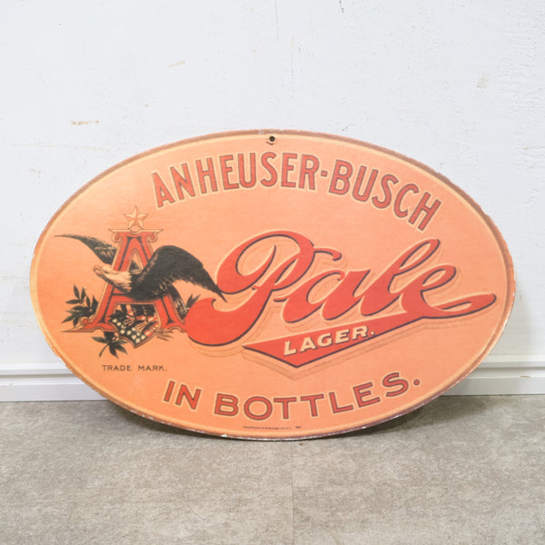 アンハイザー・ブッシュ Pale Lager ヴィンテージ 看板プリント