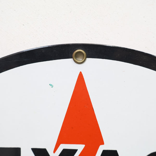 TEXACO サイン 丸型 テキサコ 看板プリント