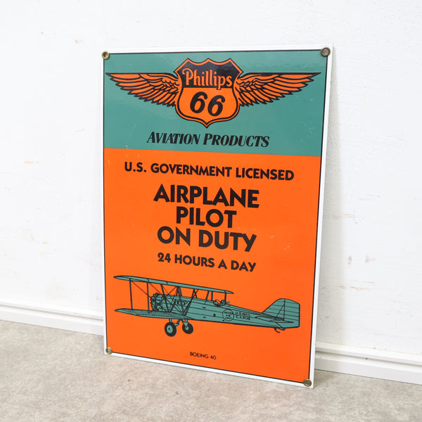 Phillips 66 エアプレーンモチーフ 看板プリント
