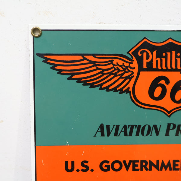 Phillips 66 エアプレーンモチーフ 看板プリント