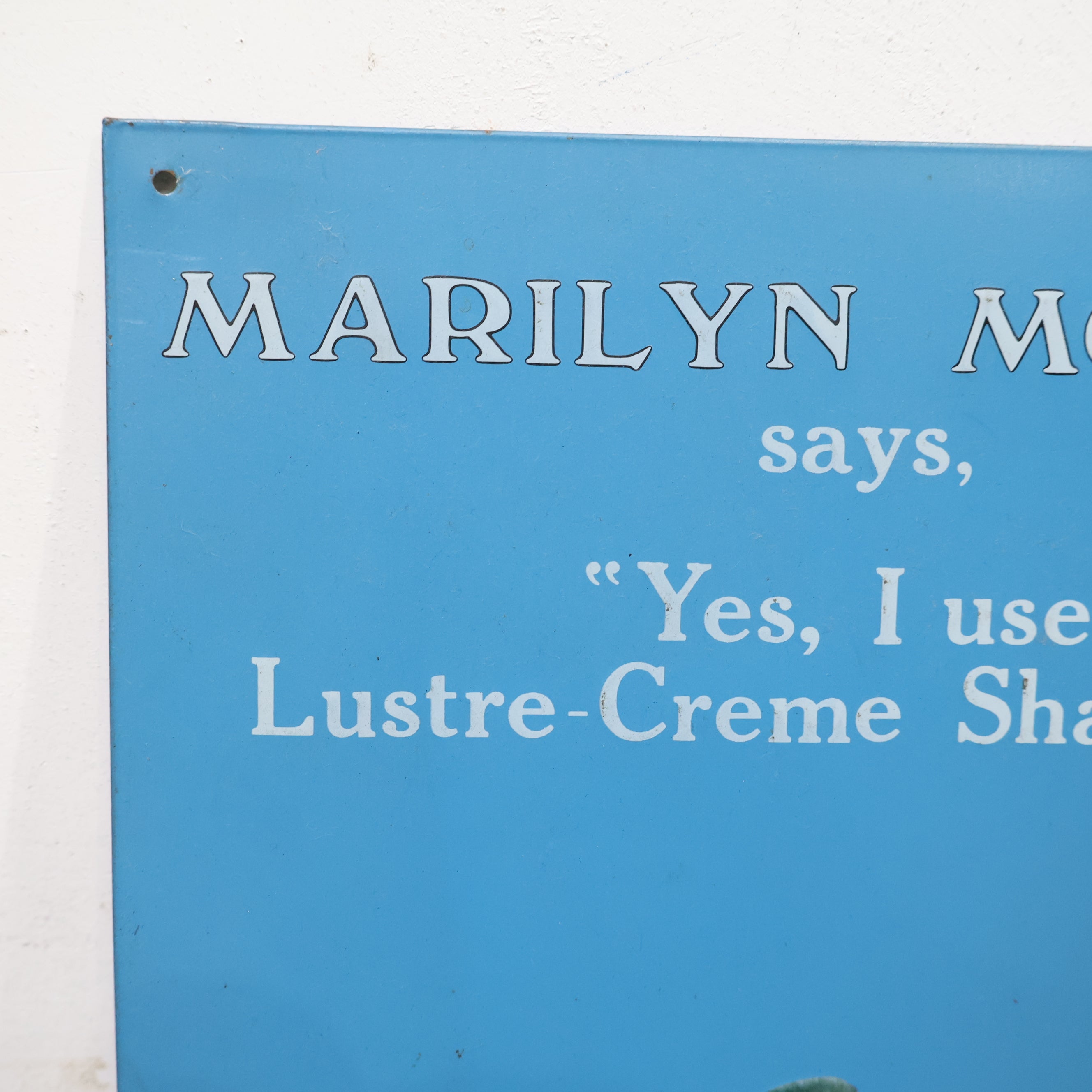 マリリン・モンローの広告看板（ブリキ製） – バナルオンライン