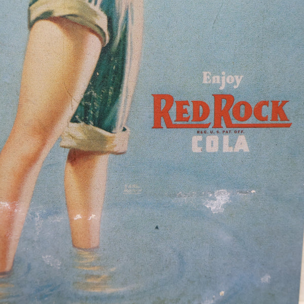 Red Rock Colaの広告看板（ブリキ製）