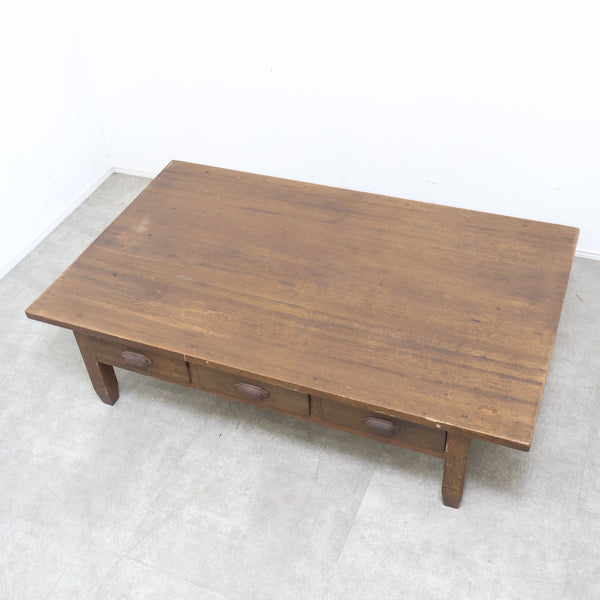 座卓のような両面文机（引出し付き）