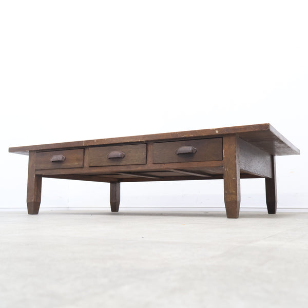 座卓のような両面文机（引出し付き）