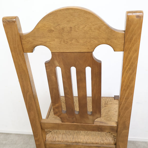 ラッシュ編みのダイニングチェア No.4