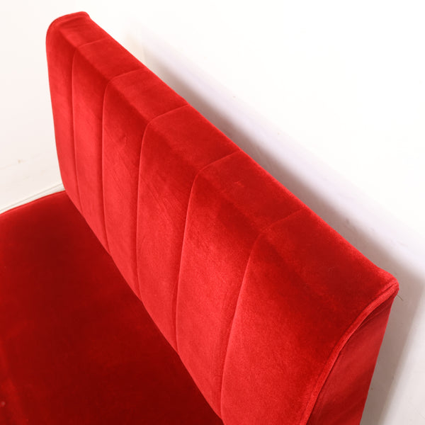 レトロなボックスソファ 2人掛け（ラウンジ・純喫茶）⑦