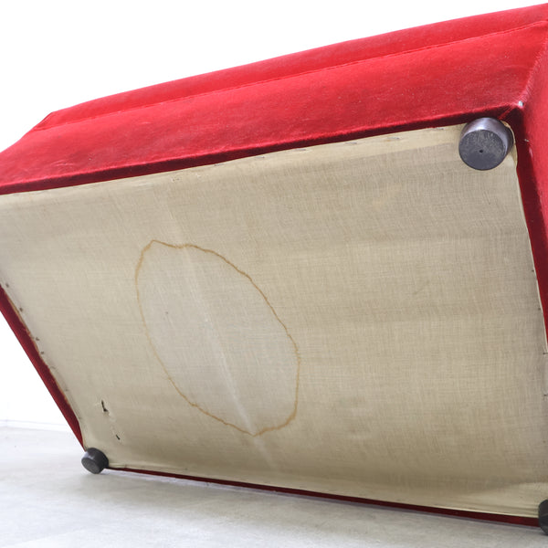 レトロなボックスソファ 2人掛け（ラウンジ・純喫茶）⑦