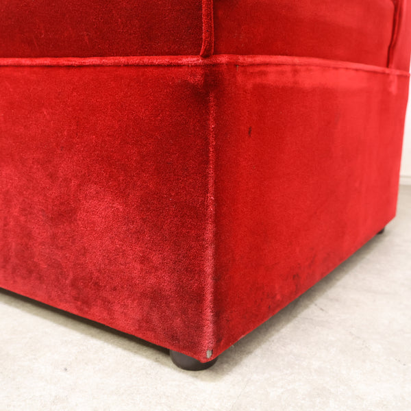 レトロなボックスソファ 2人掛け（ラウンジ・純喫茶）⑦