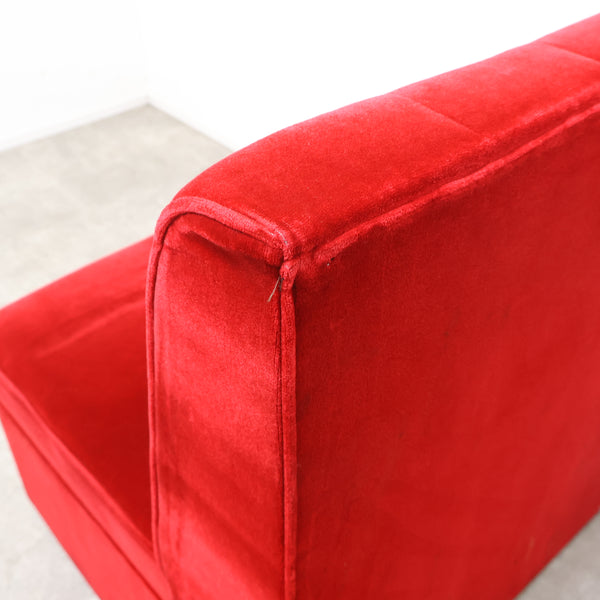 レトロなボックスソファ 2人掛け（ラウンジ・純喫茶）⑦