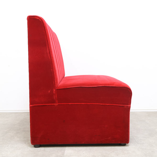 レトロなボックスソファ 2人掛け（ラウンジ・純喫茶）⑦