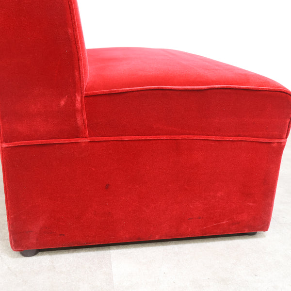 レトロなボックスソファ 2人掛け（ラウンジ・純喫茶）⑦