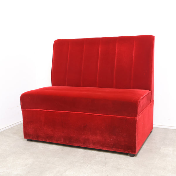 レトロなボックスソファ 2人掛け（ラウンジ・純喫茶）⑧