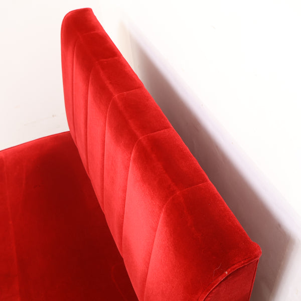 レトロなボックスソファ 2人掛け（ラウンジ・純喫茶）⑧