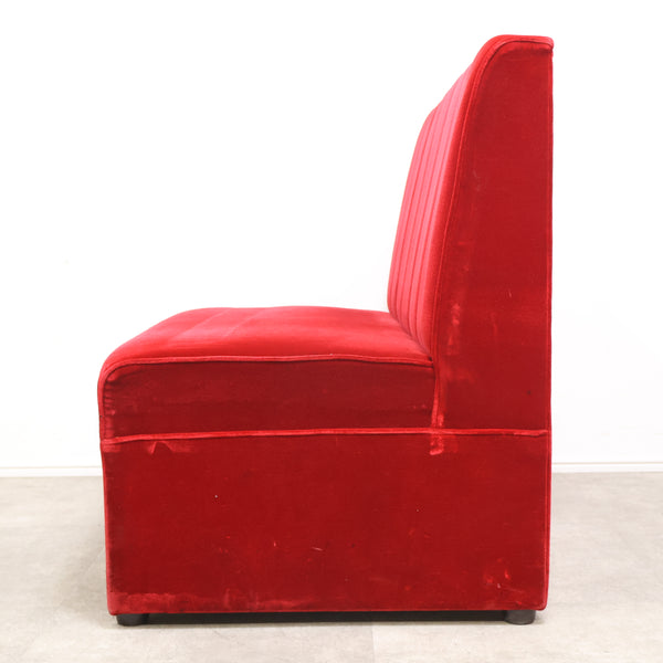 レトロなボックスソファ 2人掛け（ラウンジ・純喫茶）⑧