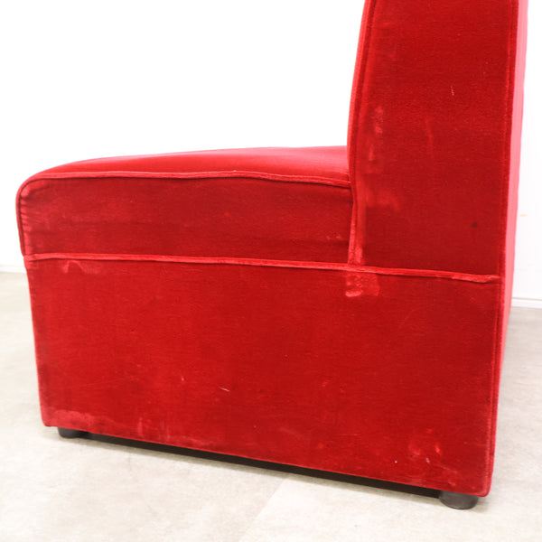 レトロなボックスソファ 2人掛け（ラウンジ・純喫茶）⑧