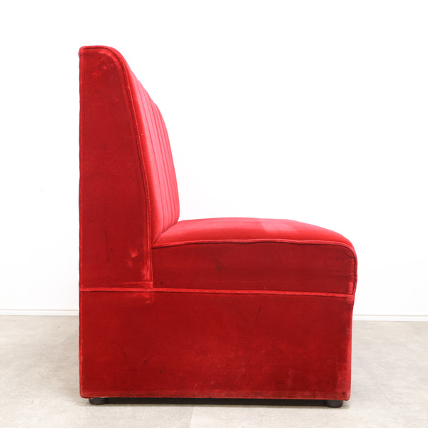 レトロなボックスソファ 2人掛け（ラウンジ・純喫茶）⑧