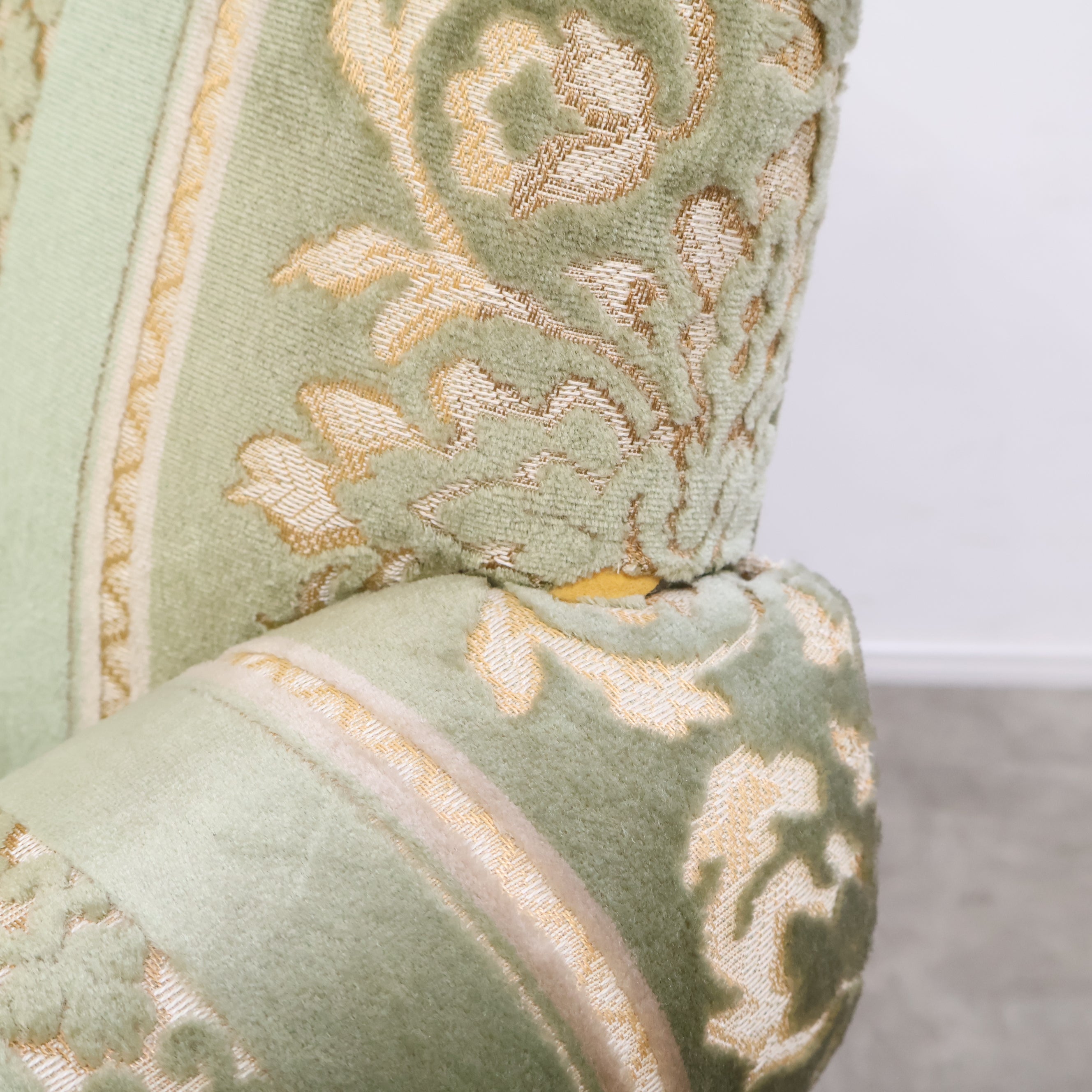 ドレクセルヘリテイジ「ツーレイン」マホガニー材チェア　猫脚/単鋲打ち/金華山張り DREXEL HERITAGE ドレクセルヘリテイジ Touraine ツーレイン チェア