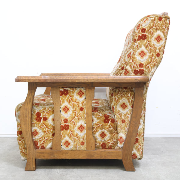 レトロな金華山織の1人掛けソファ No.2