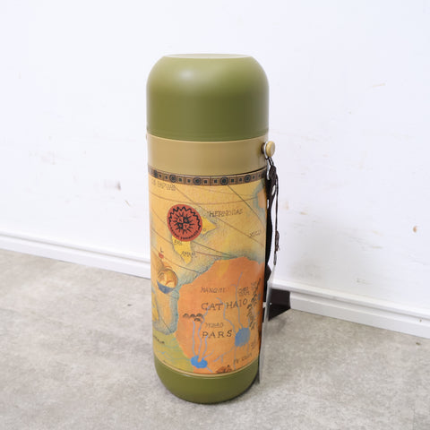 地図柄の魔法瓶水筒（0.75L）
