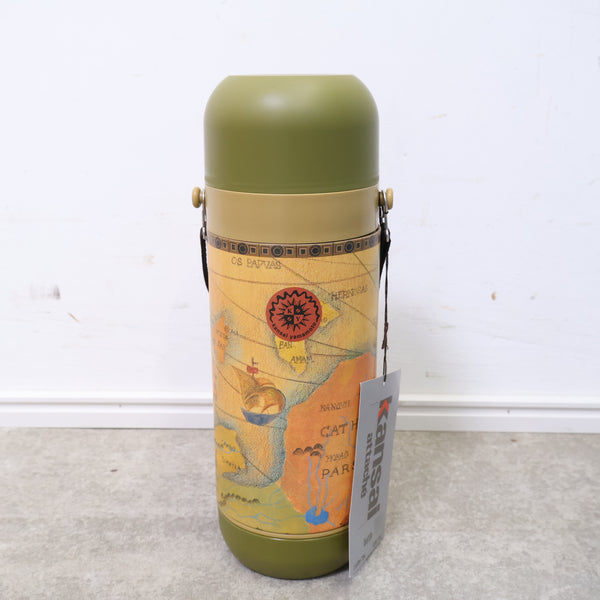 地図柄の魔法瓶水筒（0.75L）