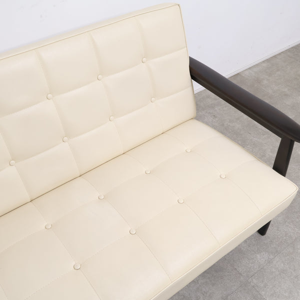 カリモク60 Kチェア 2シーター 廃盤色 アイボリー