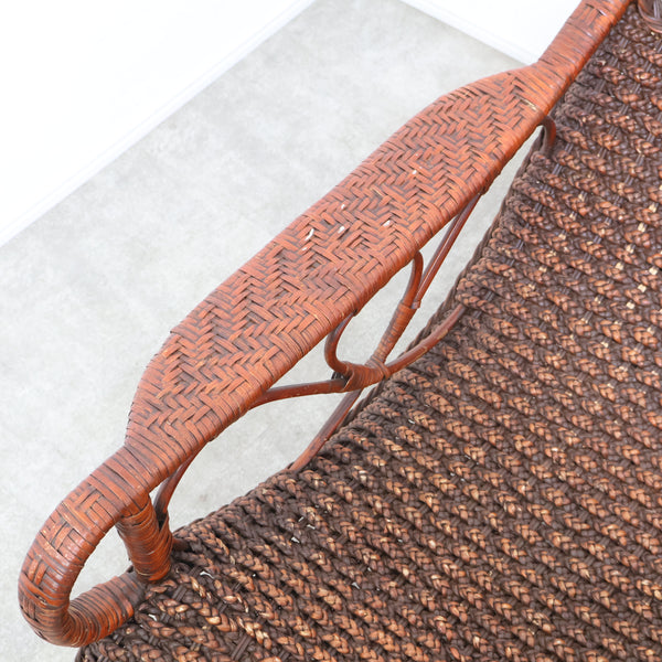 ヴィンテージ のラタンリクライニングチェア