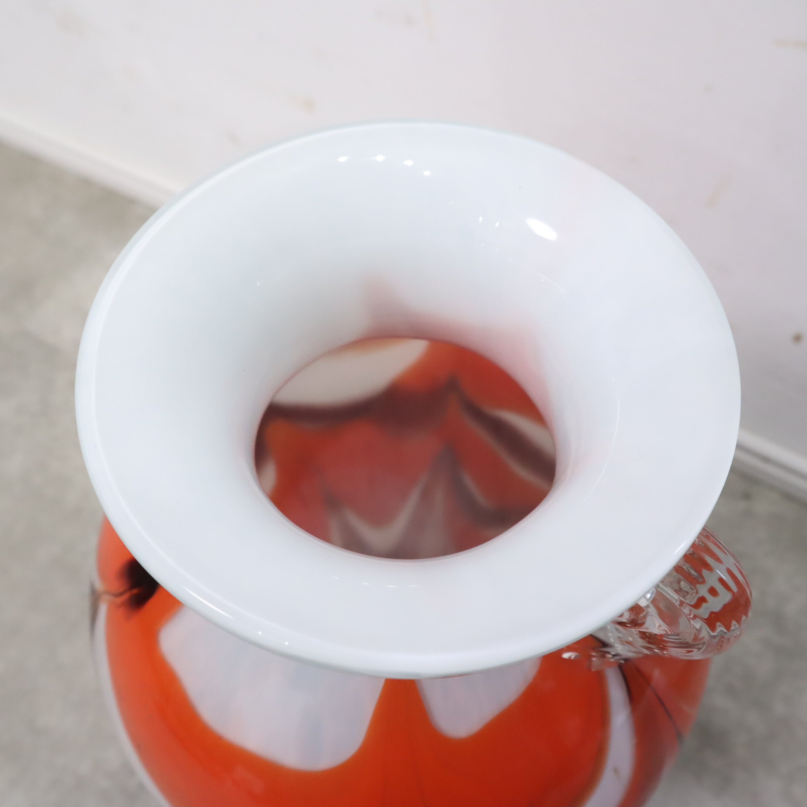 オレンジ マーブル模様のフラワーベース・花瓶 – バナルオンライン