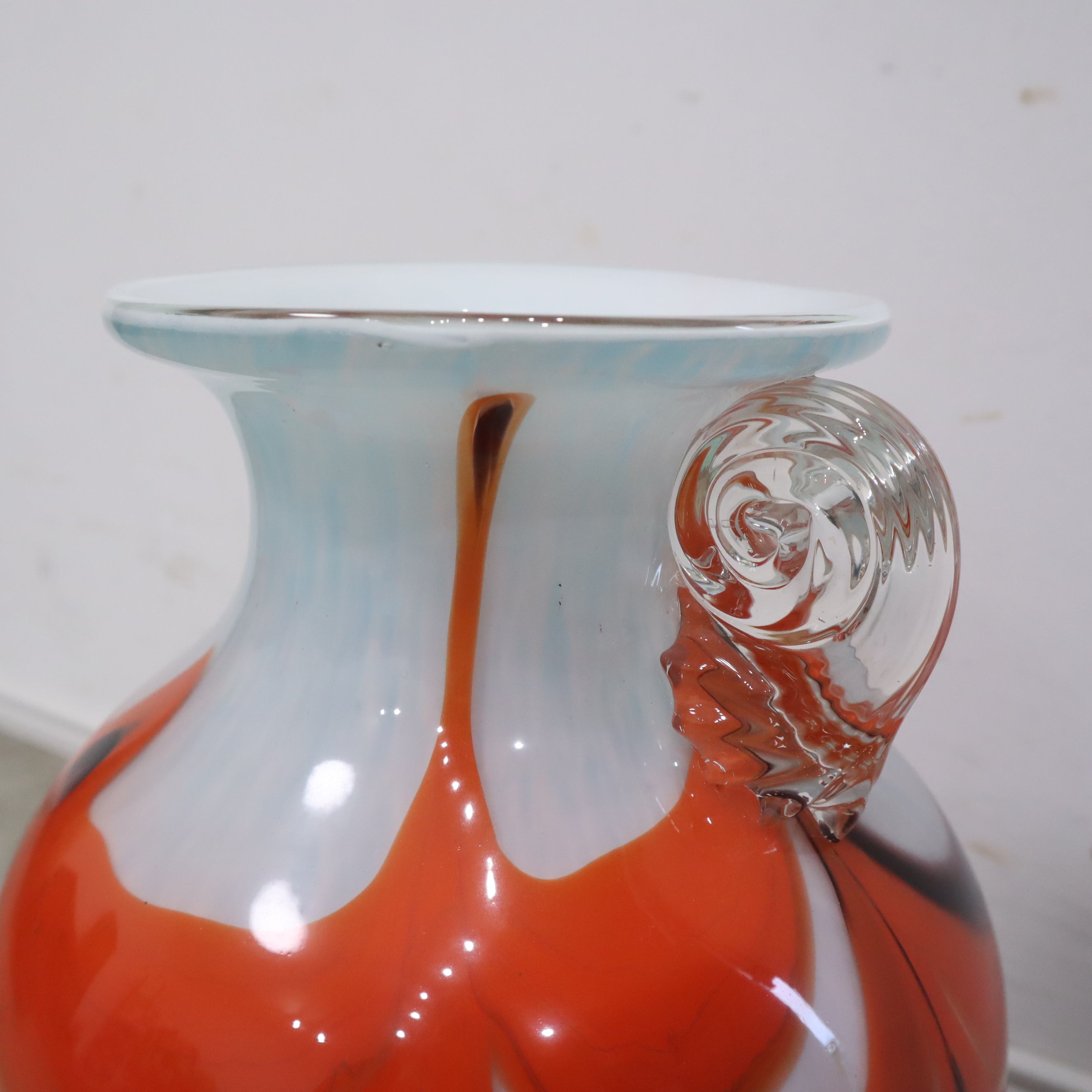 オレンジ マーブル模様のフラワーベース・花瓶 – バナルオンライン