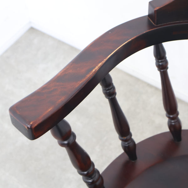 九州民芸家具のウィンザーチェア キャプテンチェア No.1