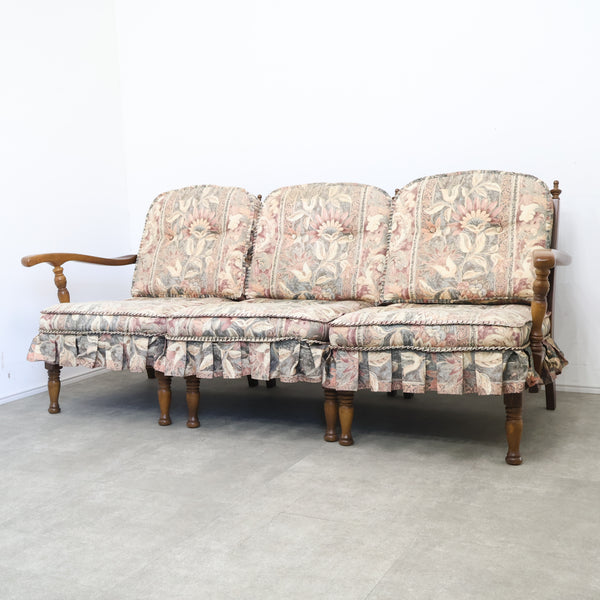 キツツキマークの飛騨産業 穂高 3人掛けソファ