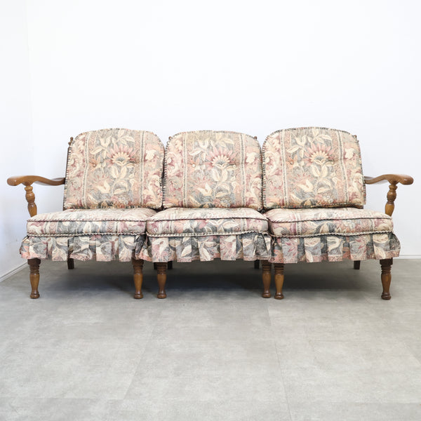 キツツキマークの飛騨産業 穂高 3人掛けソファ