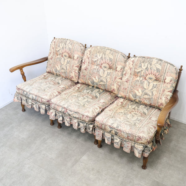 キツツキマークの飛騨産業 穂高 3人掛けソファ