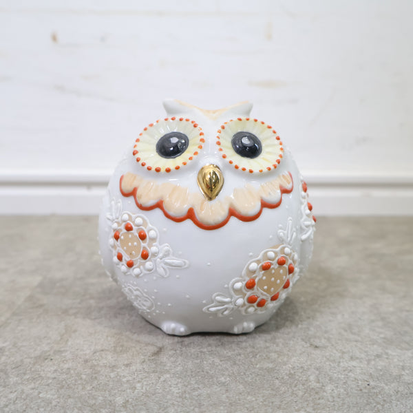 陶器製フクロウの置物