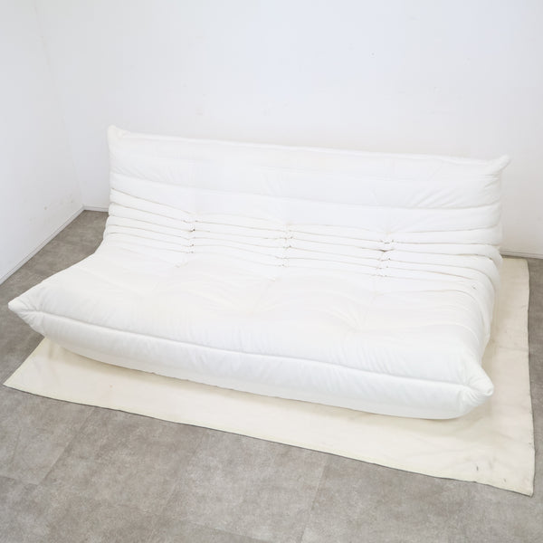 【クリーニング済】Ligne roset リーンロゼ TOGO トーゴ 3人掛けソファ クッション2個付