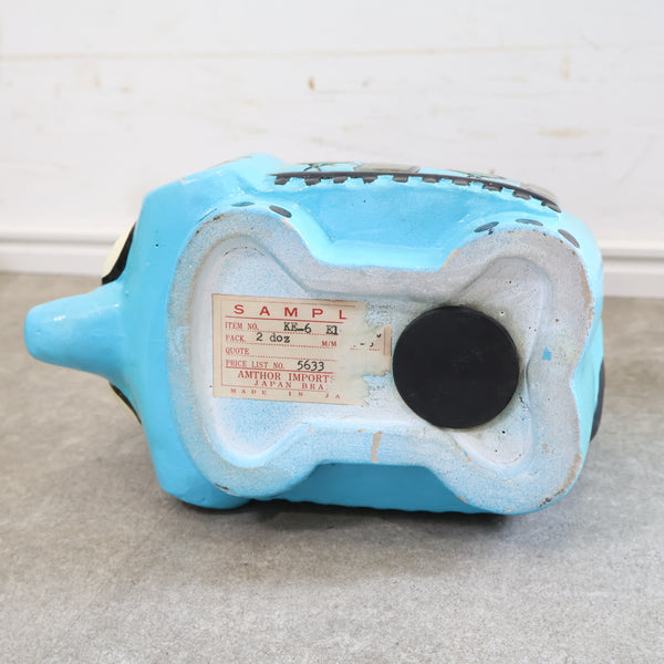 ヴィンテージの陶器製ゾウの貯金箱