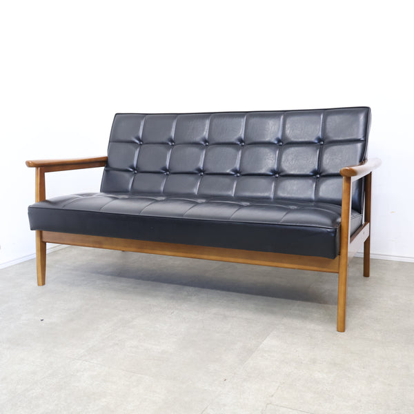 カリモク60 Kチェア 2シーター（スタンダードブラック）