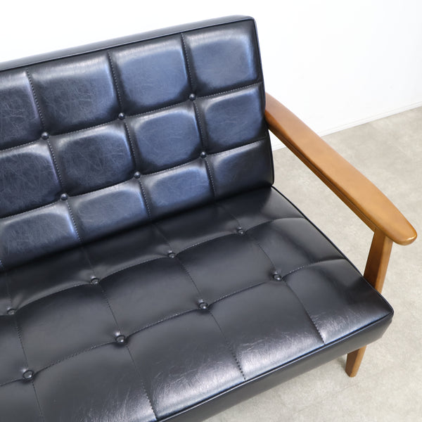 カリモク60 Kチェア 2シーター（スタンダードブラック）